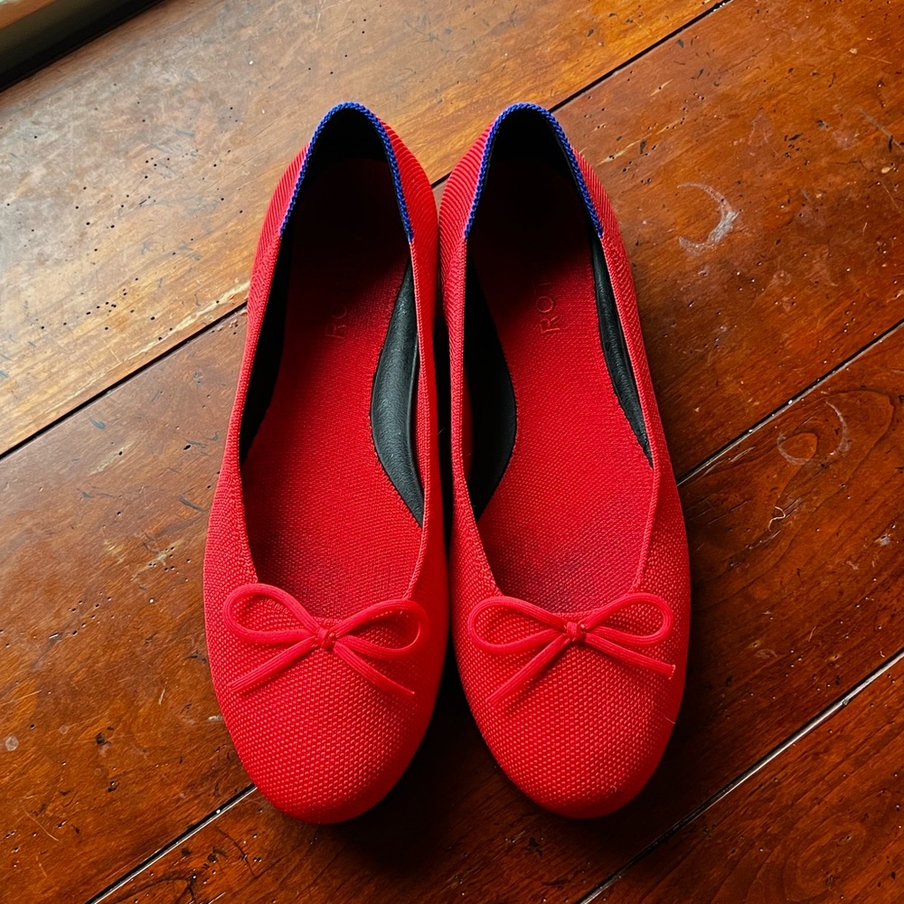 EUC Rothy’s Ballet Flat - Glamour Red - size 8.5